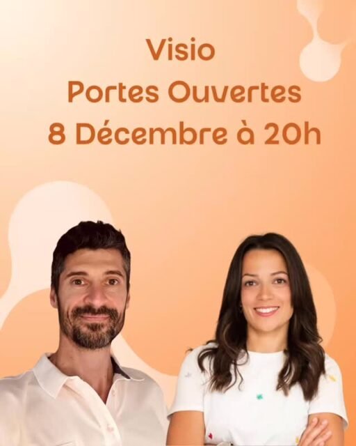 🌟 Visio Portes Ouvertes chez SYNAPKiN 
Le 8 décembre à 20h 🌟

Plongez au cœur de la formation en kinésiologie avec SYNAPKiN!

Emmanuel, notre directeur, et Maud, responsable pédagogique, vous ouvrent les portes de notre école pour une soirée d’échange et de découverte.

🔹 Au programme:
-Présentation de notre formation et de son parcours en kinésiologie.
- Un temps pour répondre à toutes vos questions: métiers, techniques, débouchés, organisation…
- Une immersion dans notre approche, où science du mouvement et accompagnement global se rencontrent.

Que vous soyez curieux·se, en reconversion, cette soirée est faite pour vous !

👉 Inscrivez-vous dès maintenant pour réserver votre place ! Sur le site de www.synapkin.com

#kinésiologie #reconversionprofessionnelle #synapkin #formationkinesiologie
