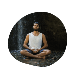 homme en conscience et méditation